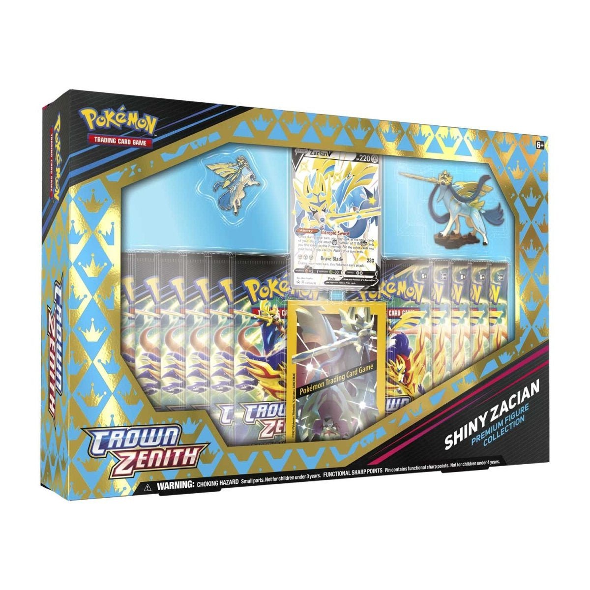 Pokemon: Sword & Shield Crown Zenith Shiny Zacian Premium Figure Collection