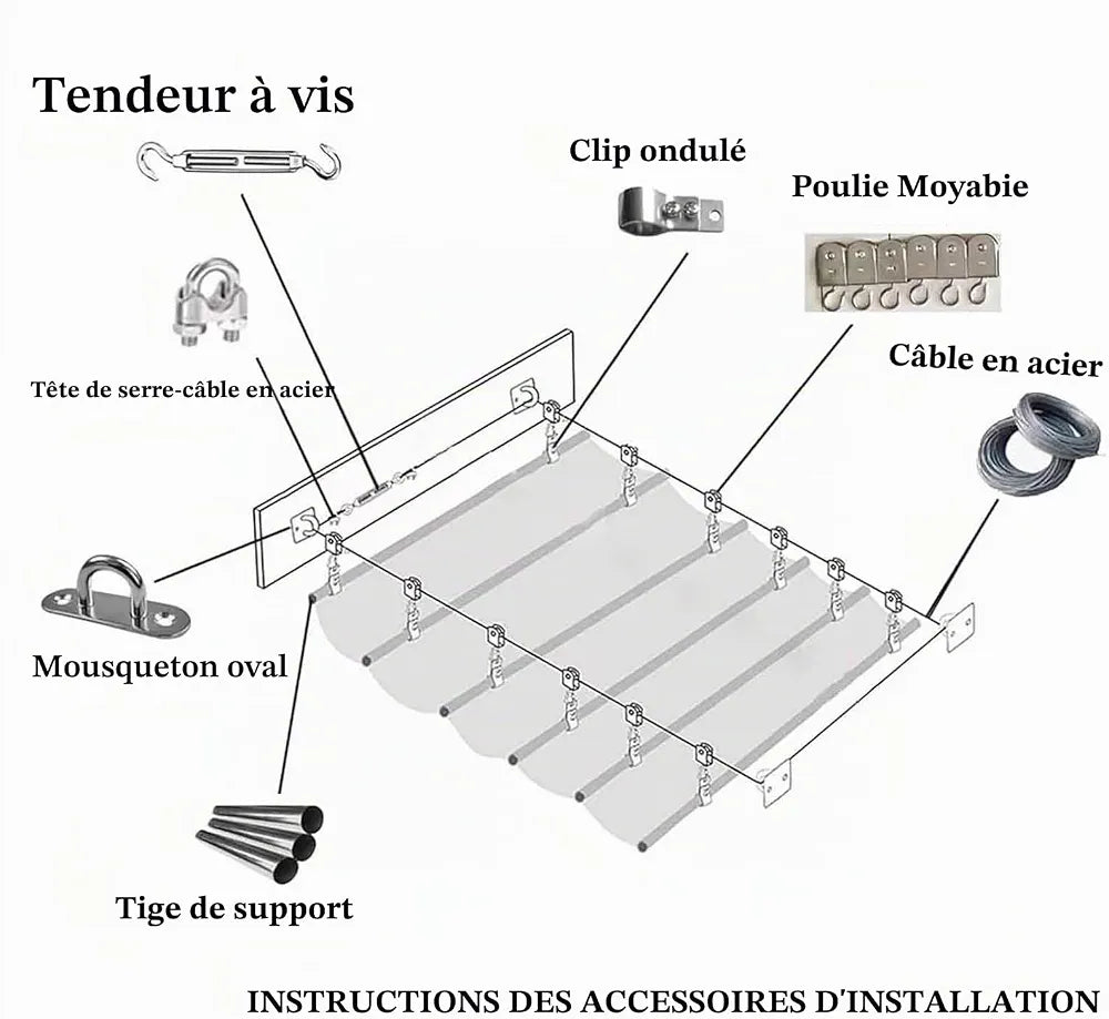 Voile d'ombrage rétractable sur Mesure pour pergola,Voile d'ombrage Coulissant, Personnalisable,Voile-D'ombrage Multi Couleur Taille Bâche Ombrage UV Protection Solaire