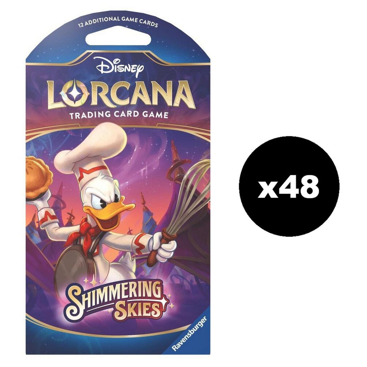 Disney Lorcana: Shimmering Skies Sleeved Booster Case (48 packs)