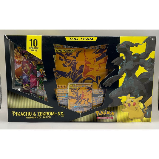 Pokemon: Pikachu & Zekrom GX Premium Collection #2 *See Pictures for Condition*