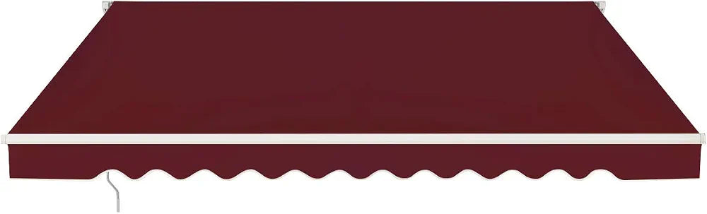 COSTWAY Store Banne de Manuel Rétractable de 3 x 2,5M Angle Réglable 5-35°, Auvent de Terrasse avec Tissu Résistant aux UV et à l'eau Cadre en Aluminium, pour Jardin Terrasse 