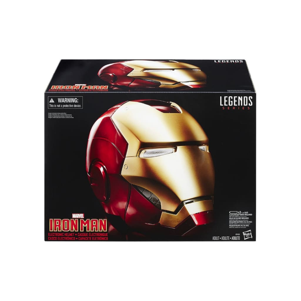 Hasbro Marvel Legends Avengers Iron Man Electronic Helmet (Full-Scale Size)