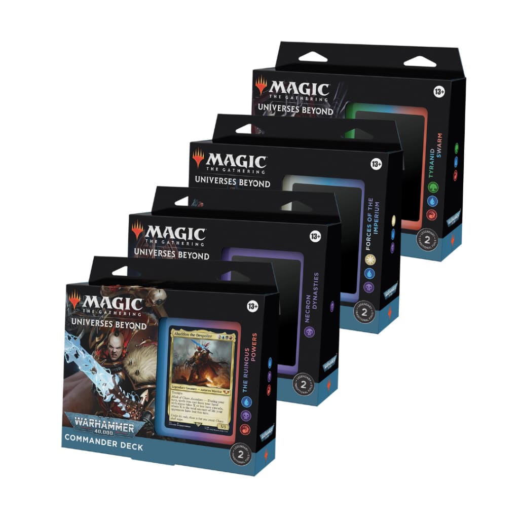 MTG - WARHAMMER 40,000 COMMANDER DECK - SET OF 4 DECKS