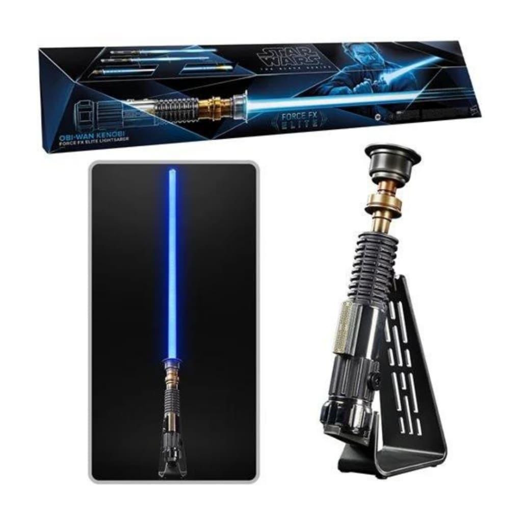 Star Wars The Black Series Elite Obi-Wan Kenobi Force FX Lightsaber Prop Replica