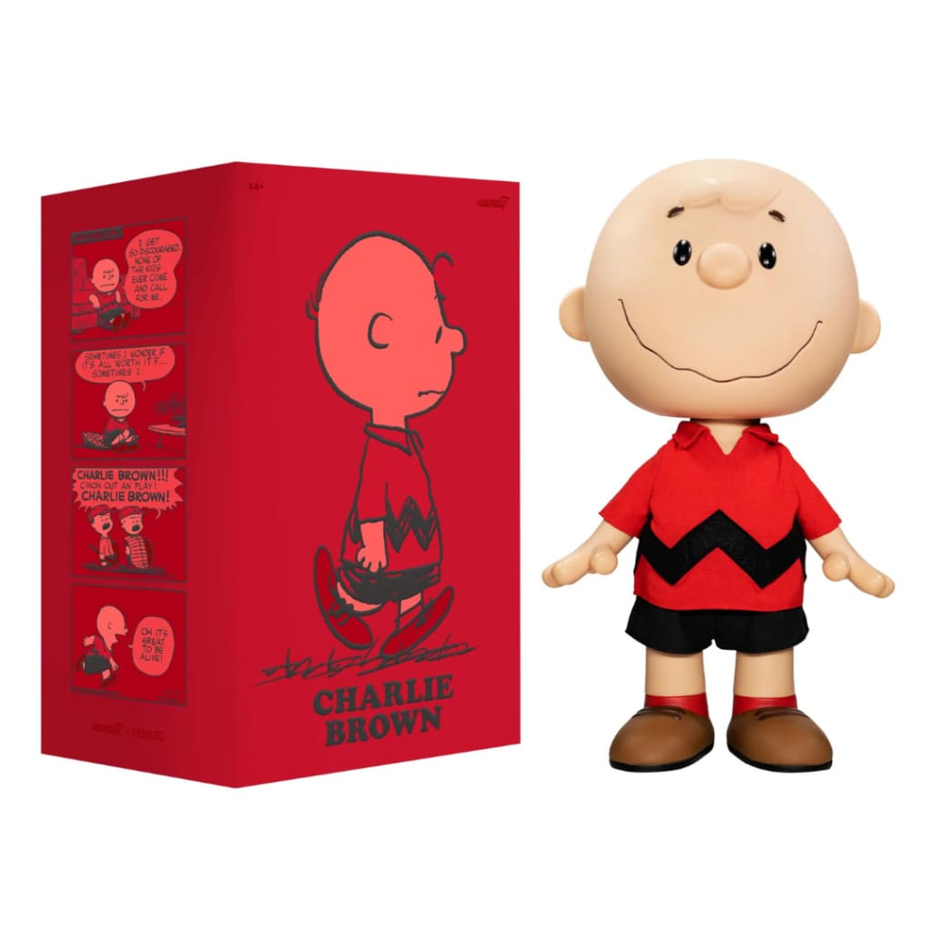 Super 7 Peanuts SuperSize Charlie Brown (Red Shirt)