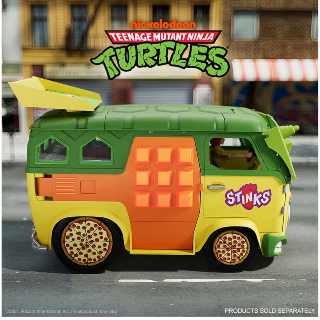Super 7 Teenage Mutant Ninja Turtles Ultimates Party Wagon Vehicle